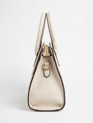Croc Embossed Structured Satchel