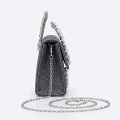 Crystal Handle Evening Clutch