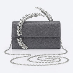 Crystal Handle Evening Clutch