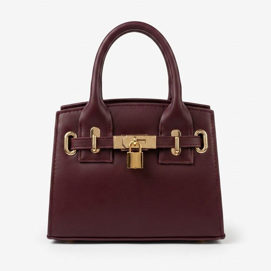 Mini Padlock Top Handle Bag