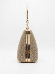 Rhinestone Frame Clutch with Top Handle